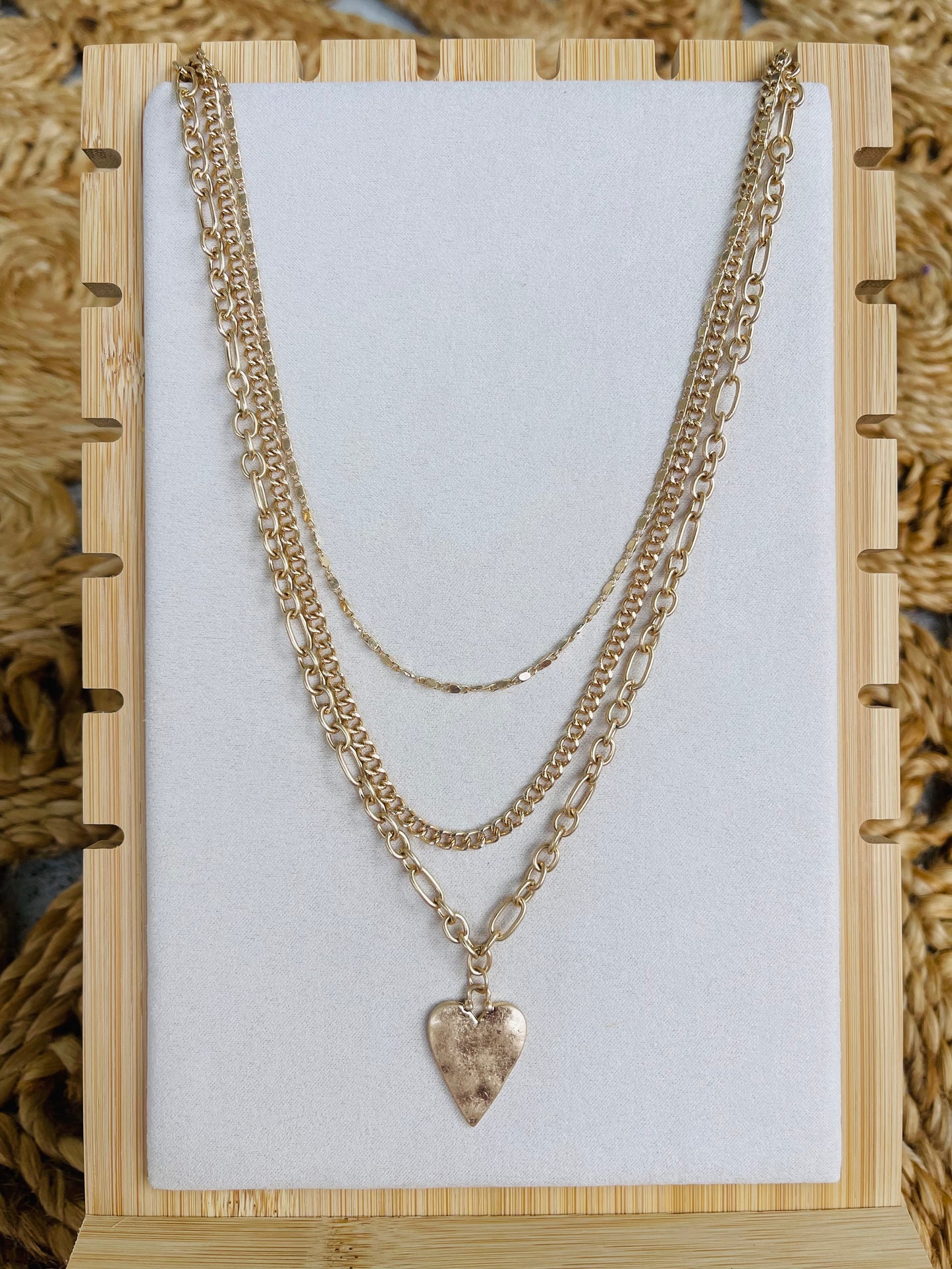 Heart of Gold Necklace Set