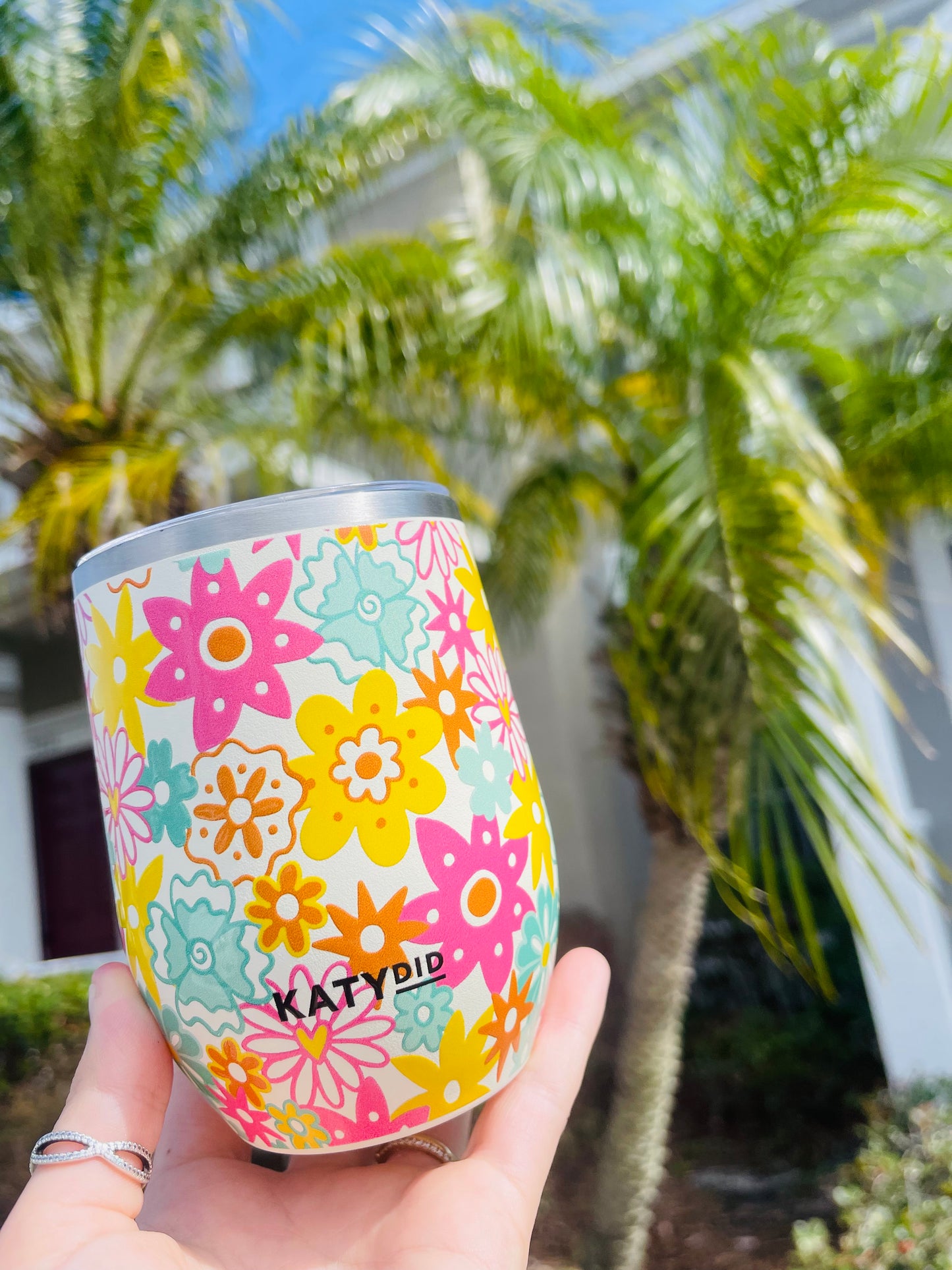 Spring Blossom Wine Tumbler