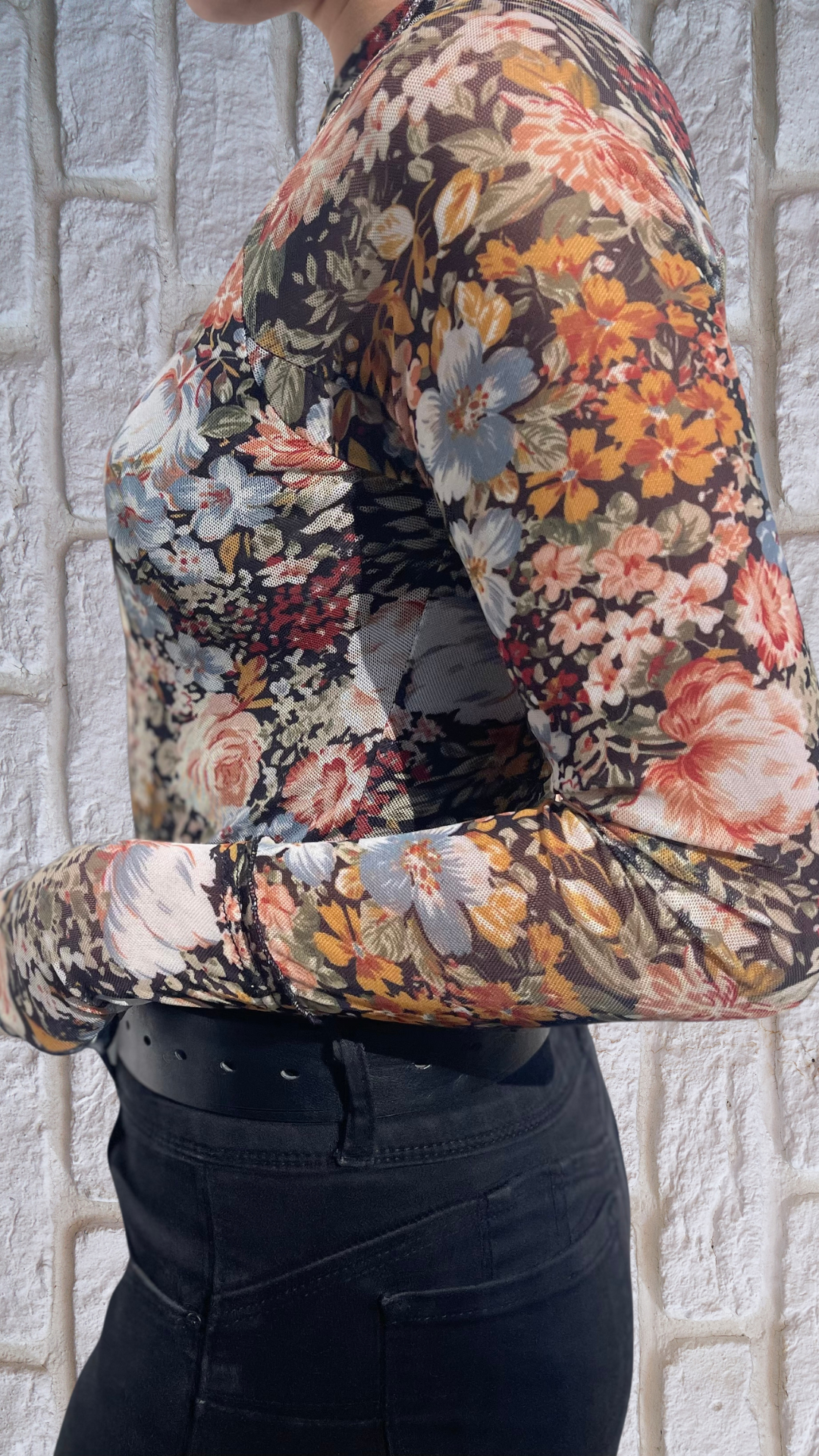 Foxy Floral Mesh Top